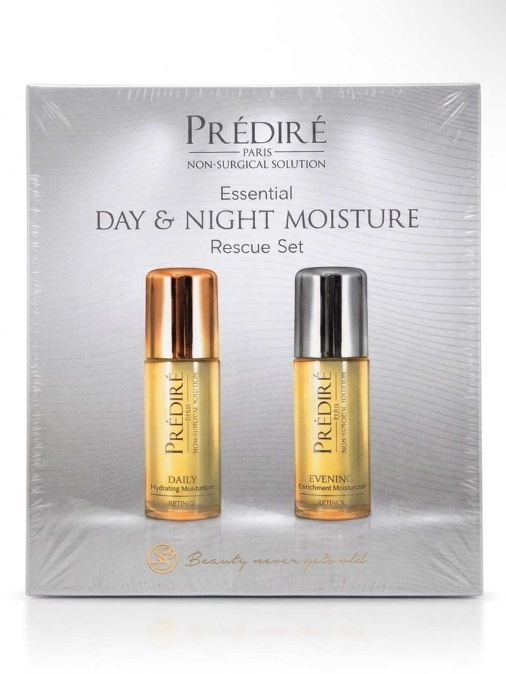 Prédiré Essential Day & Night Moisture Rescue Set - Gold & Silver
